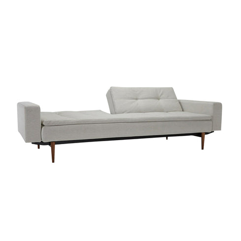 Duplexo Styletto Sofa Bed With Armrests / Dark Wood